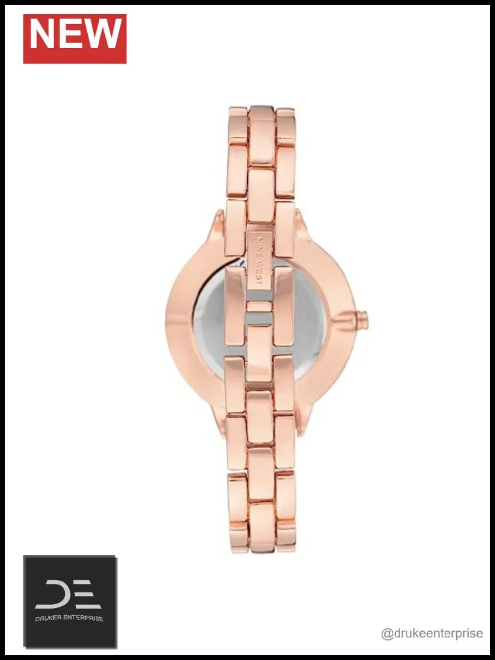 Floral Dial Bracelet Watch with Mineral Crystal